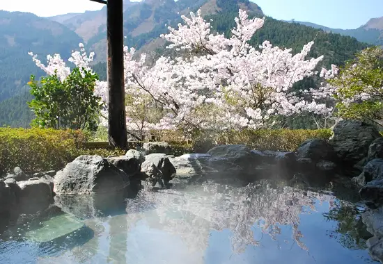 Open-air bath in the sky Image