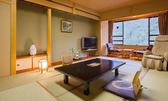 Tenjin guest room with open-air bath Image